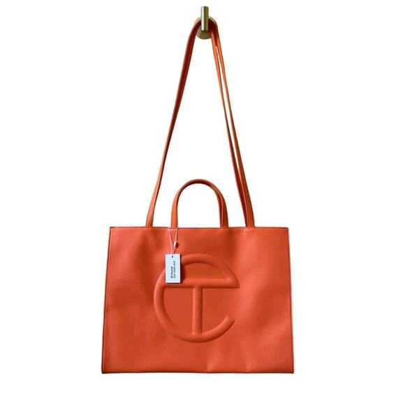 Telfar Large Orange Shopping Tote Bag NEW NWT - Picture 1 of 8